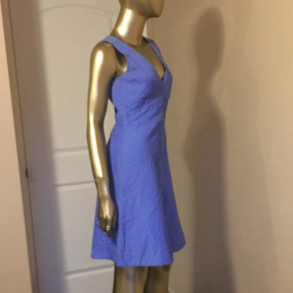 J CREW "Alayna" Pleated Chevron A-Line Dress - Picture 6 of 11